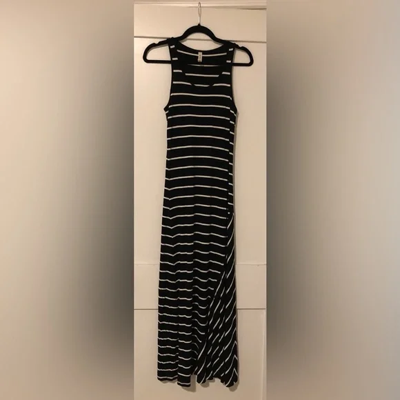 chinese dress ladies Megan Slinky and Mesh Maxi Dress / Black | Meshki